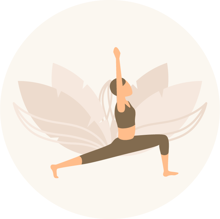 Individuele yoga icoon