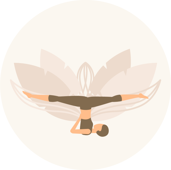 Ashtanga yoga pose icoon