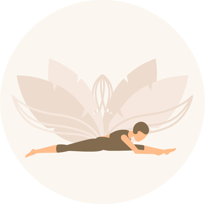 Rouw en yoga icoon